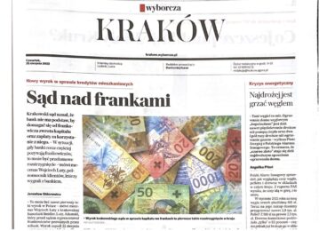 Artykuł Gazety Wyborczej o wygranej przez nas sprawie frankowej